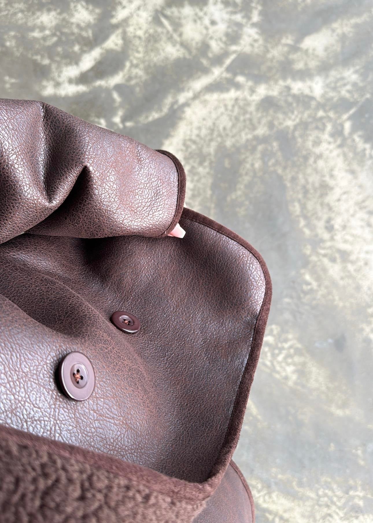 Nubuk Deri Ceket ACI KAHVE