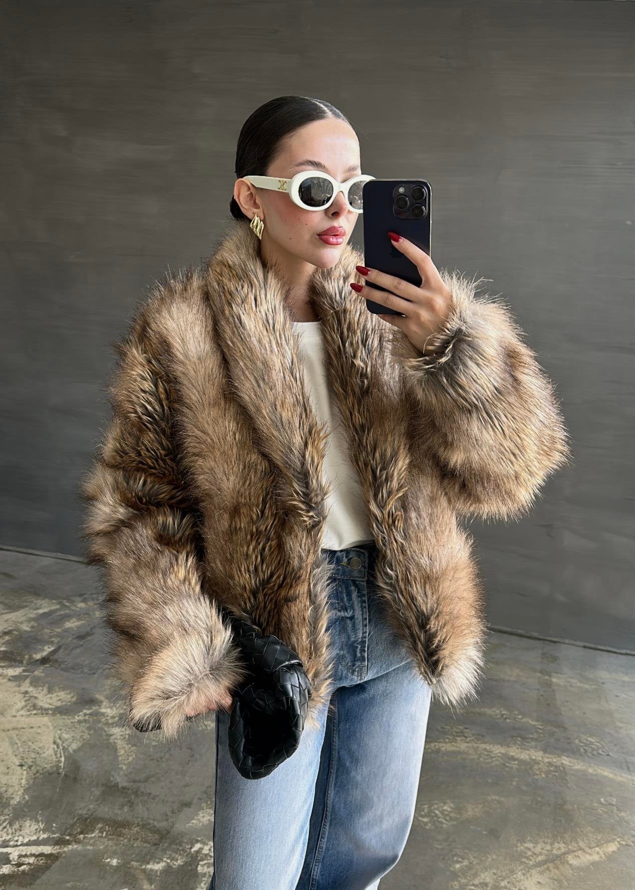 Ters Tüylü Kürk KAHVERENGİ