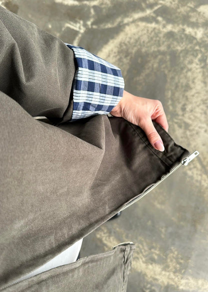 İçi Ekose Astarlı Ceket CAMEL