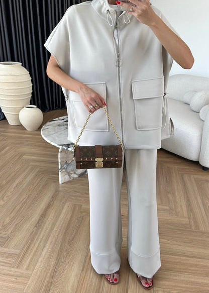 Yelekli Fermuarlı Modal Takım TAŞ