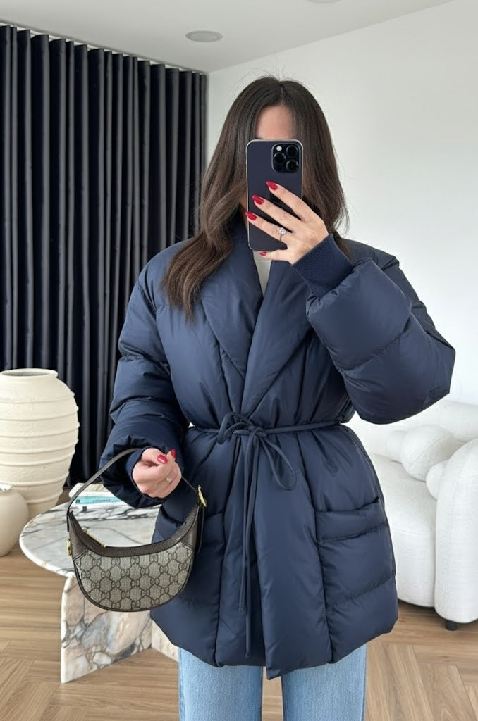 İp Bağlamalı Şişme Mont