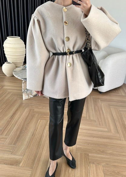 Gold Düğmeli Alpaka Kaban TAŞ