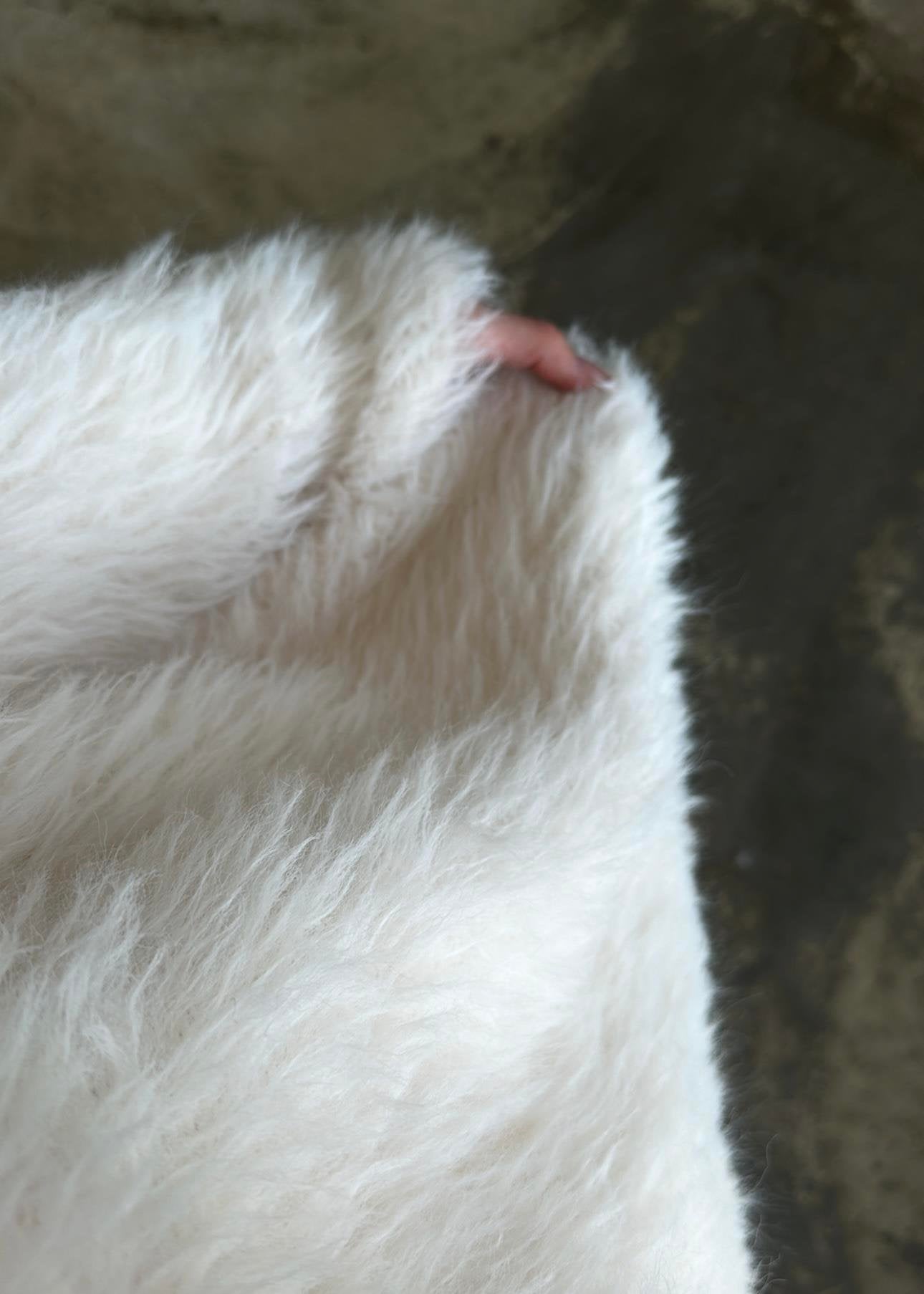 Uzun Tüylü Kazak KREM