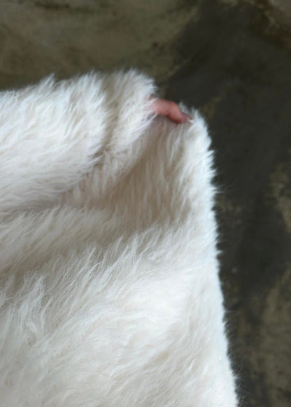 Uzun Tüylü Kazak KREM