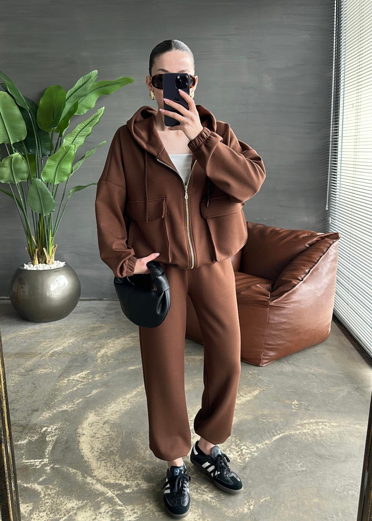 Torba Cepli Modal Takım ACI KAHVE