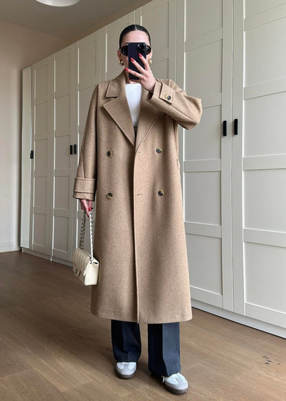 Kelebek Yakalı Kaban CAMEL