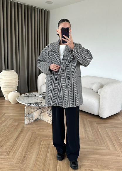 Balıksırtı Ara Boy Kaban SİYAH