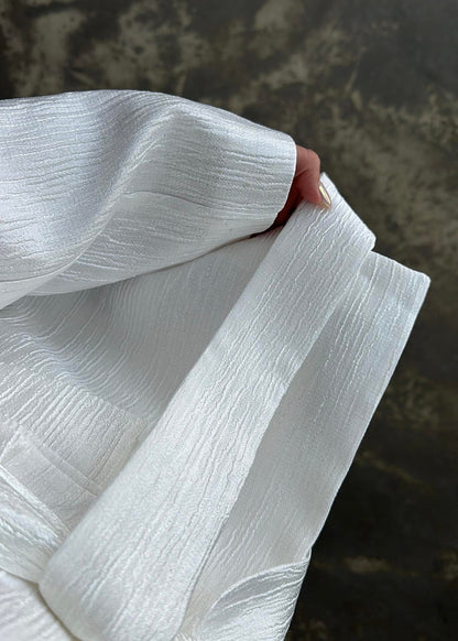 Parlak Beli Kuşaklı Takım EKRU