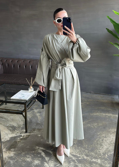 Dacron Balon Kol Elbise ÇAĞLA