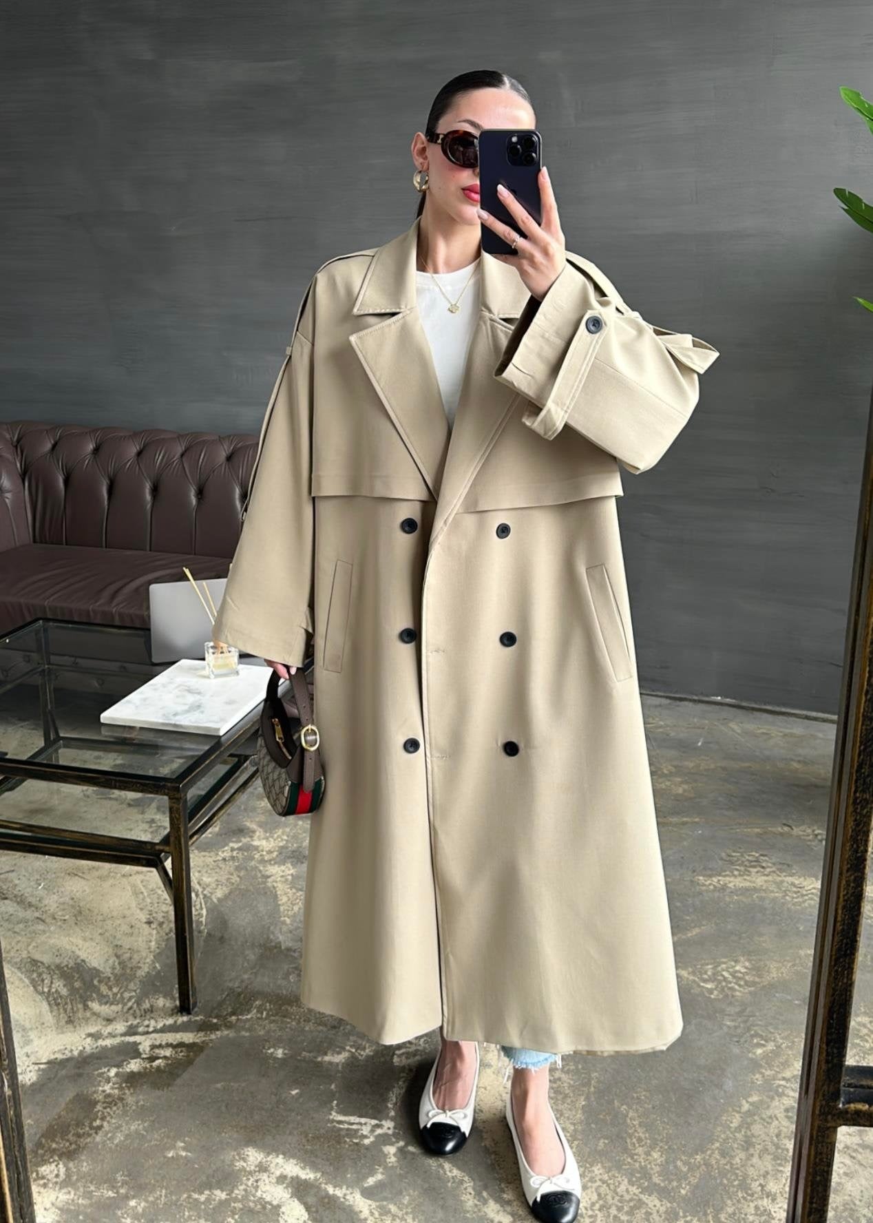 Gabardin Premium Trençkot BEJ