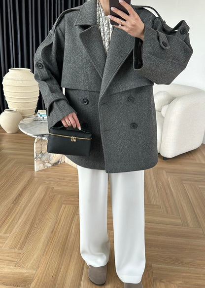 Ara Boy Kaşe Kaban ANTRASİT