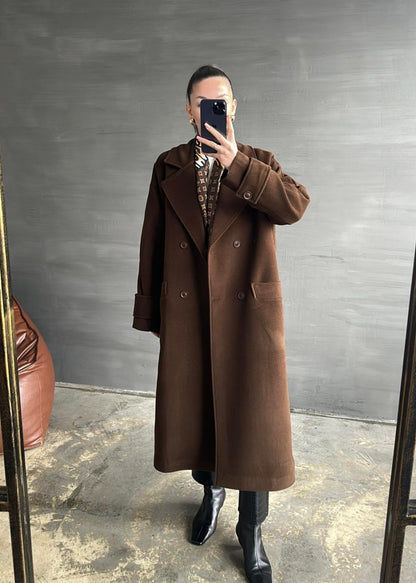 Kelebek Yakalı Kaban SÜTLÜ KAHVE