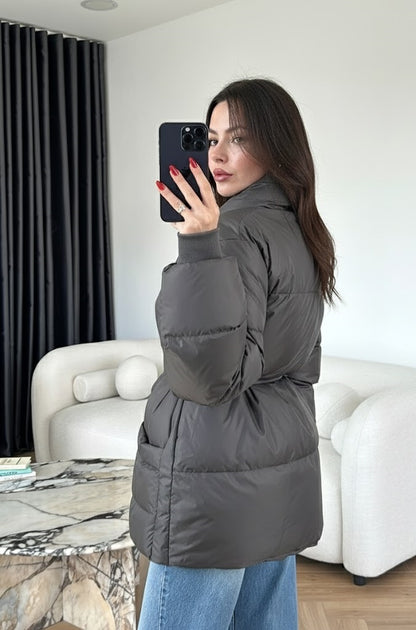 İp Bağlamalı Şişme Mont