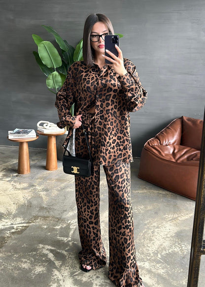 Leopar Premium Takım KAHVE