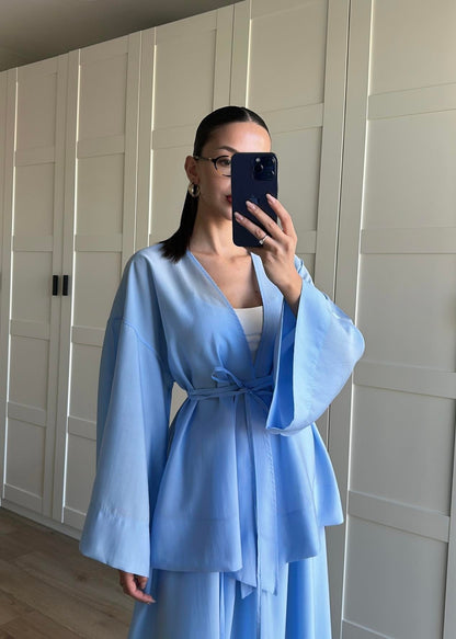 Kimonolu Etekli Takım MAVİ