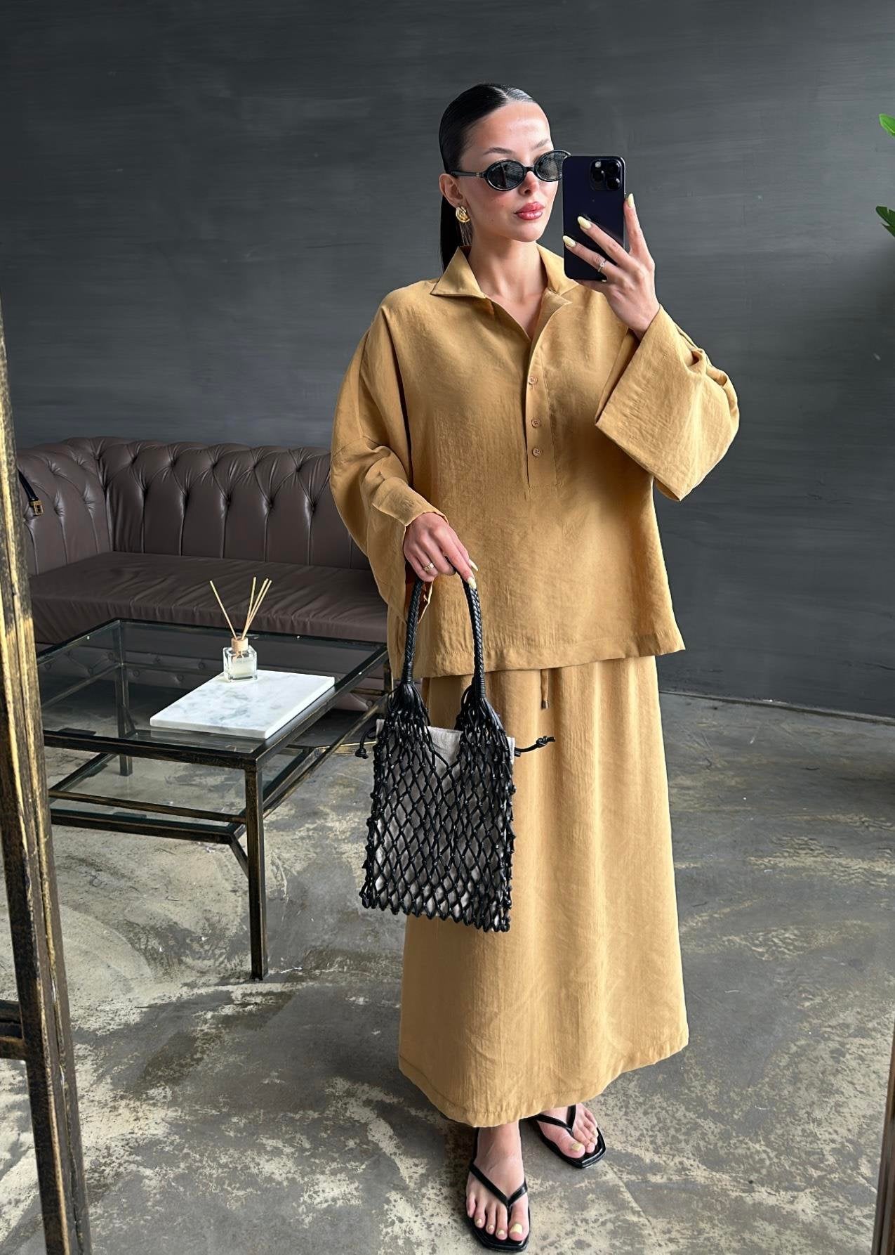 Yarım Patlı Etekli Takım HARDAL