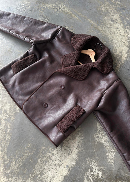 Nubuk Deri Ceket ACI KAHVE