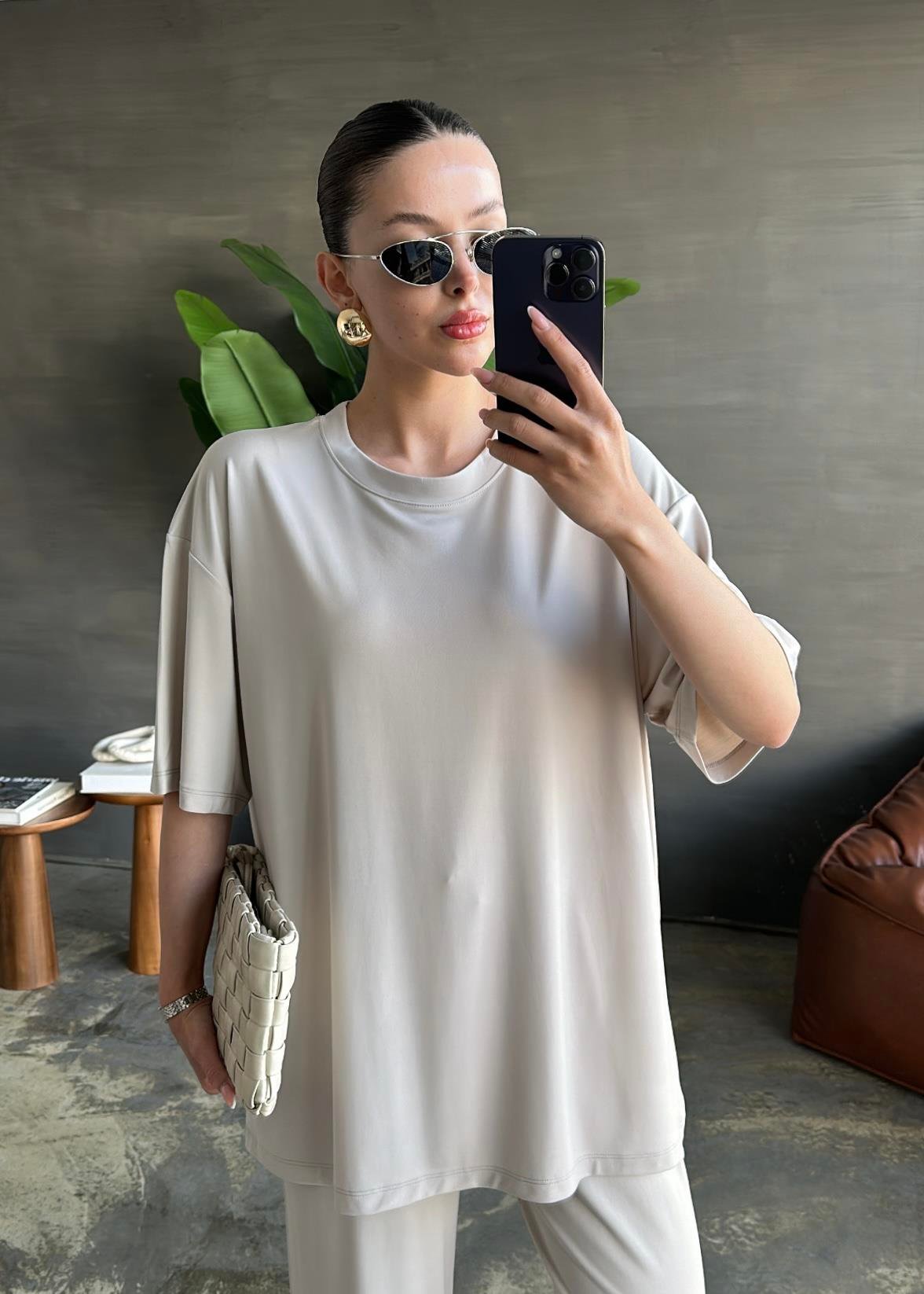 Kısa Kollu Modal Takım LACİVERT