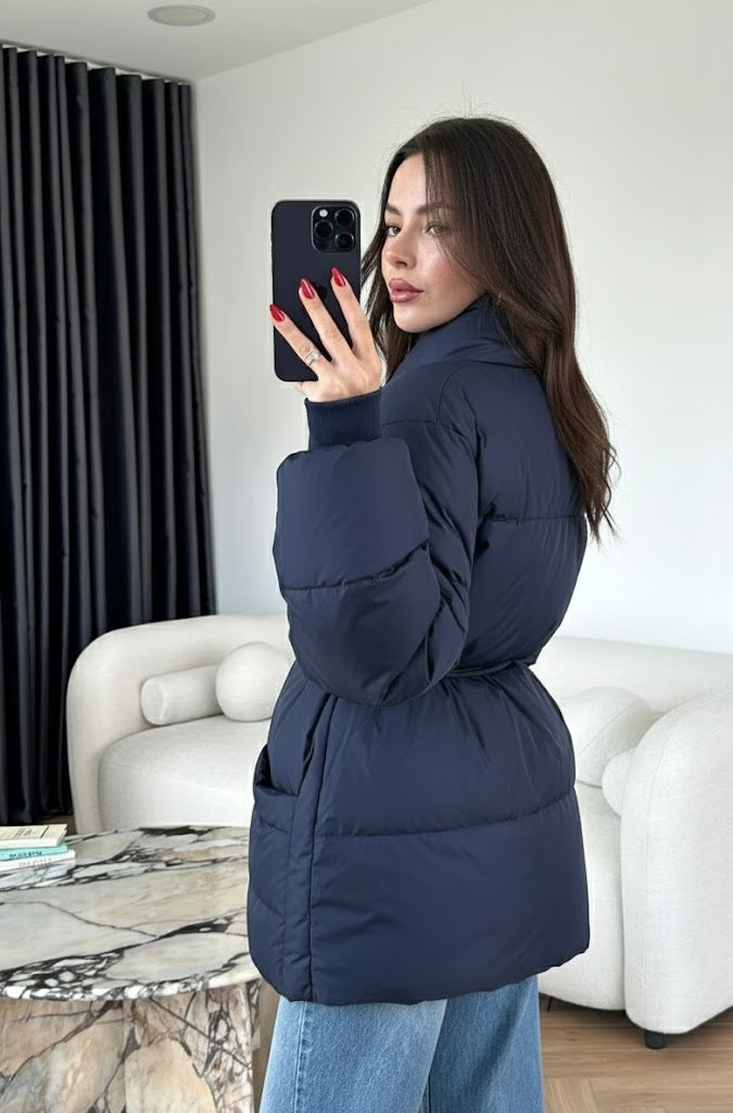 İp Bağlamalı Şişme Mont