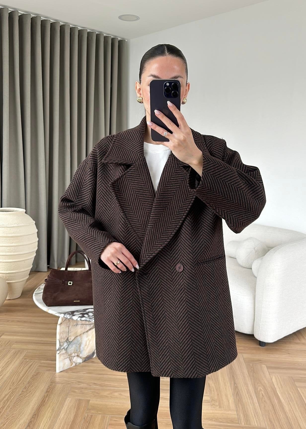 Balıksırtı Ara Boy Kaban ACI KAHVE