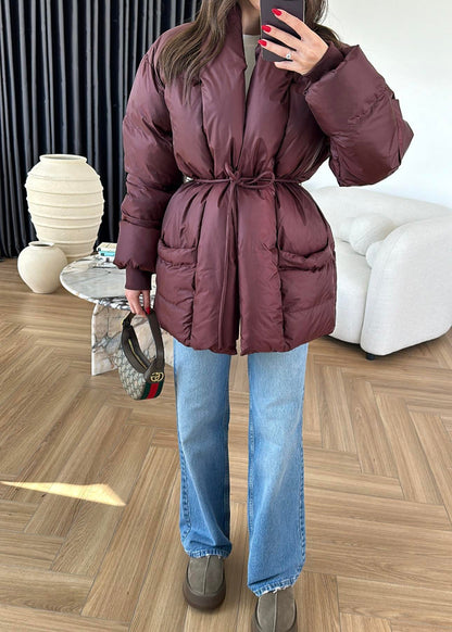 İp Bağlamalı Şişme Mont