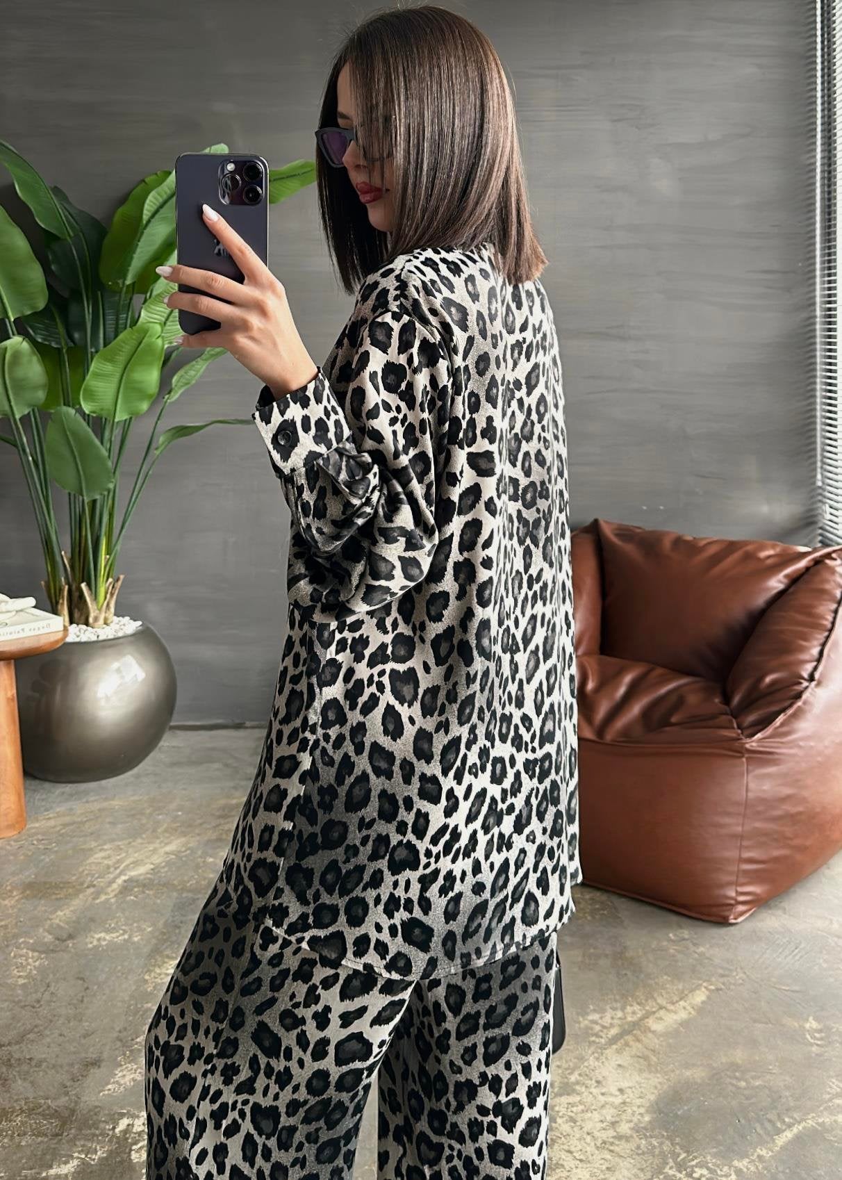 Leopar Premium Takım KAHVE