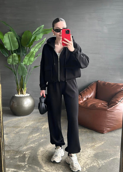 Torba Cepli Modal Takım SİYAH