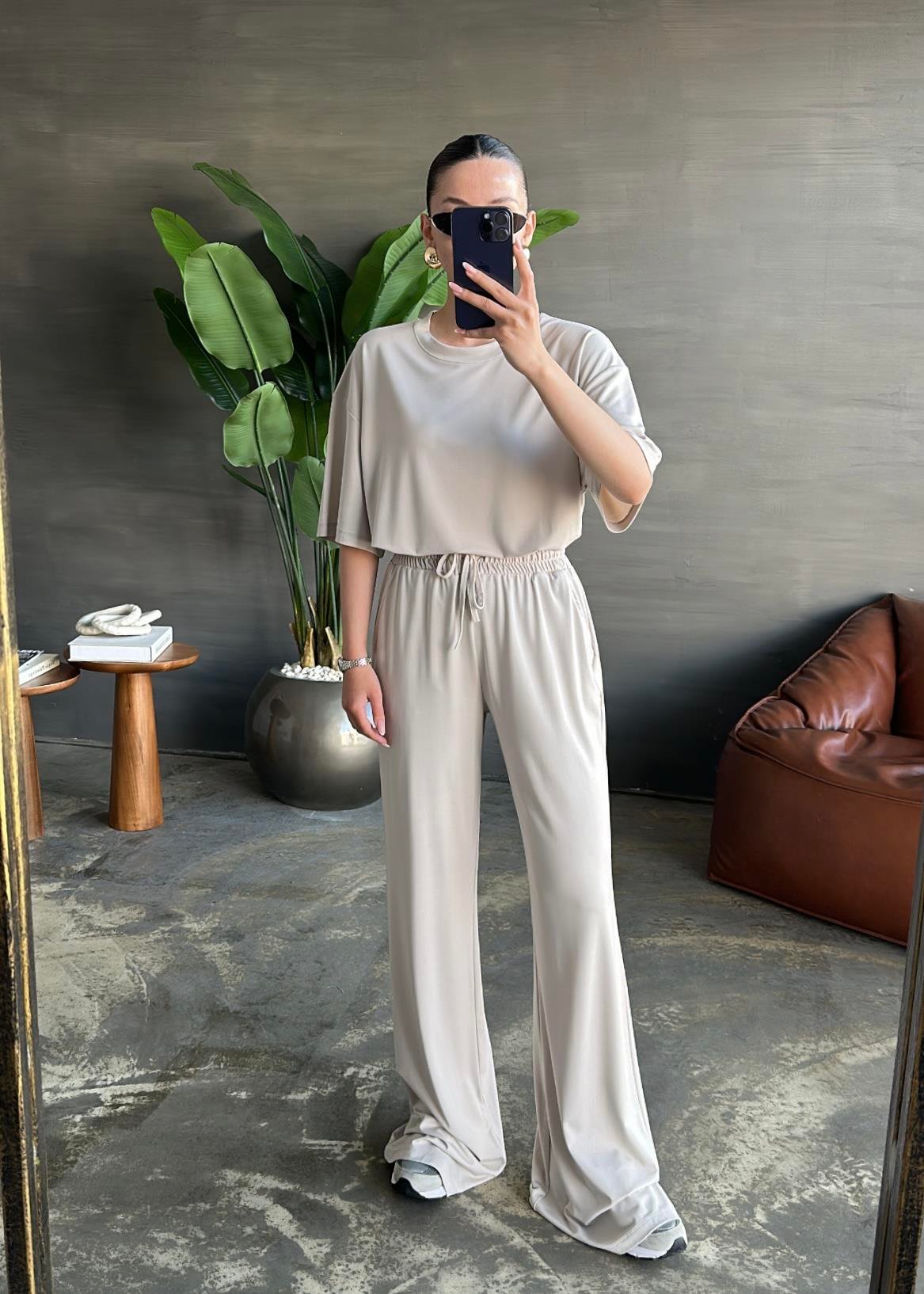 Kısa Kollu Modal Takım LACİVERT