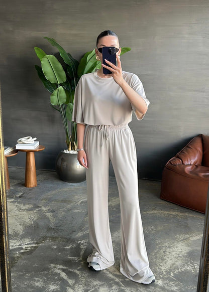 Kısa Kollu Modal Takım TAŞ