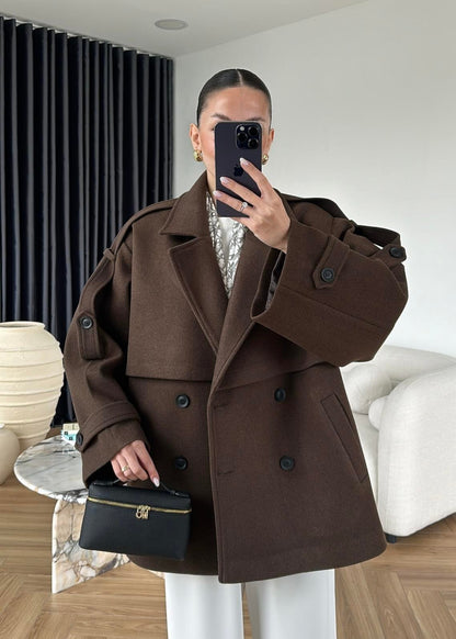 Ara Boy Kaşe Kaban ACI KAHVE