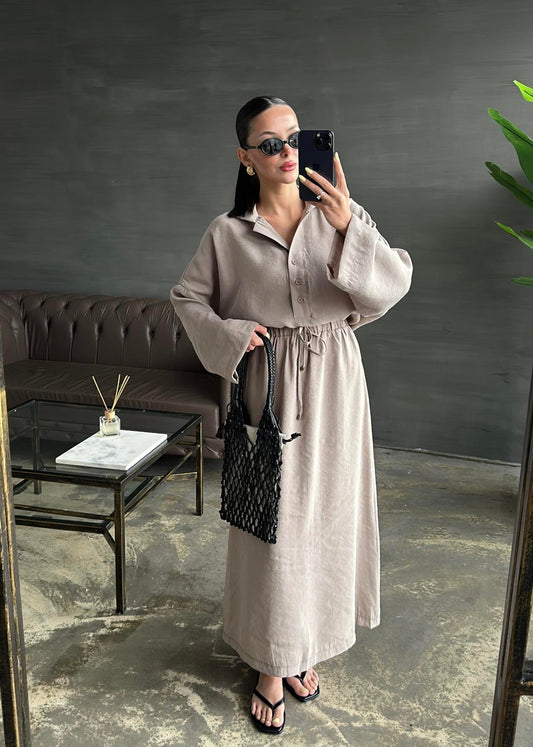 Yarım Patlı Etekli Takım VİZON