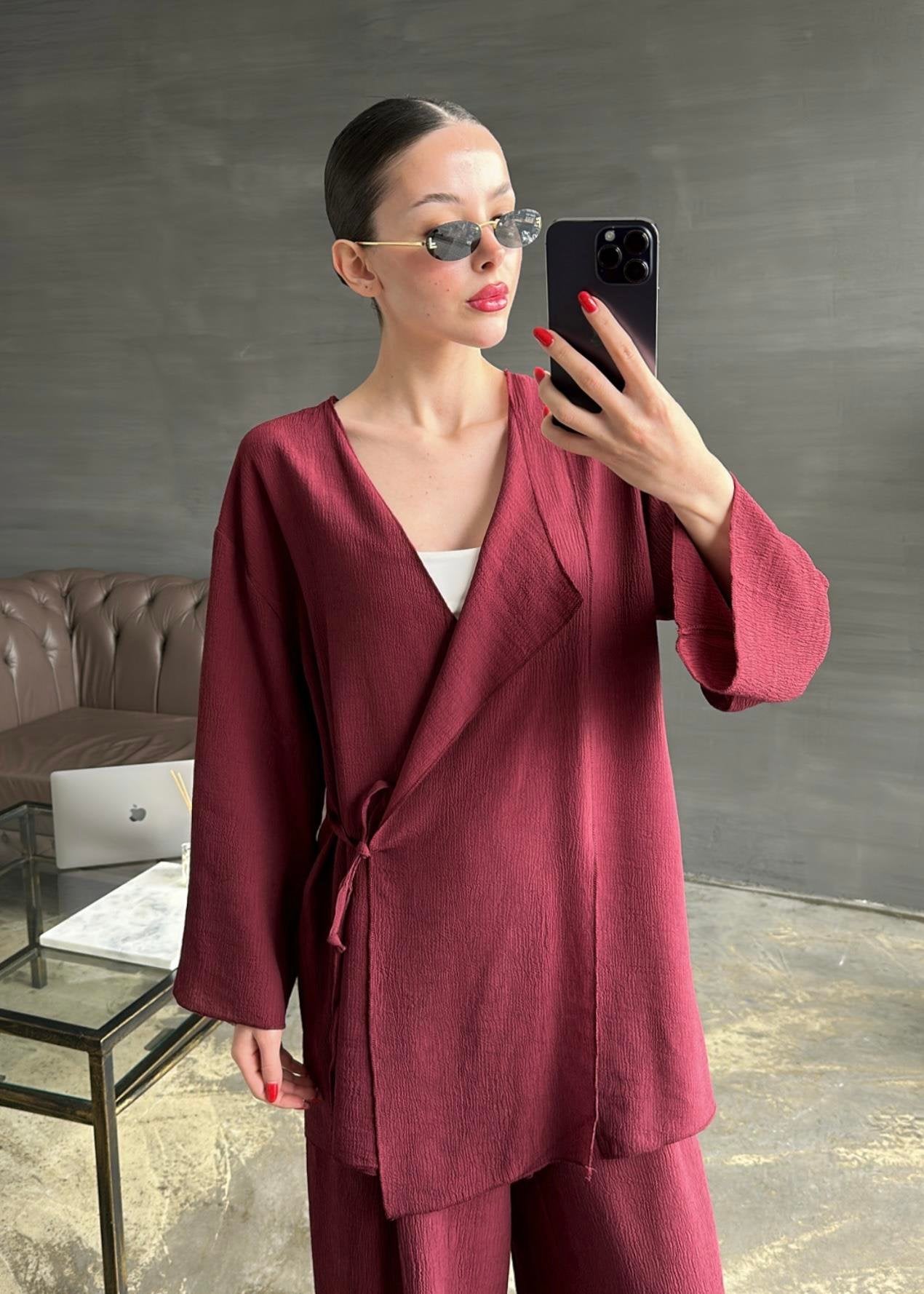 Kimonolu Takım BORDO