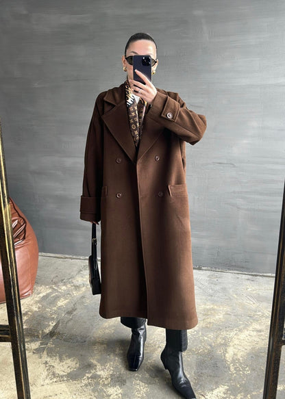 Kelebek Yakalı Kaban SÜTLÜ KAHVE