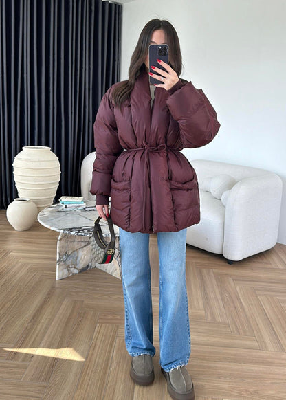 İp Bağlamalı Şişme Mont