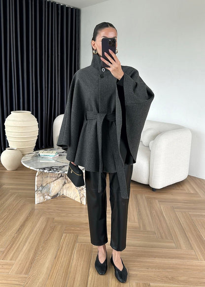 Kaşe Bağlamalı Panço ANTRASİT