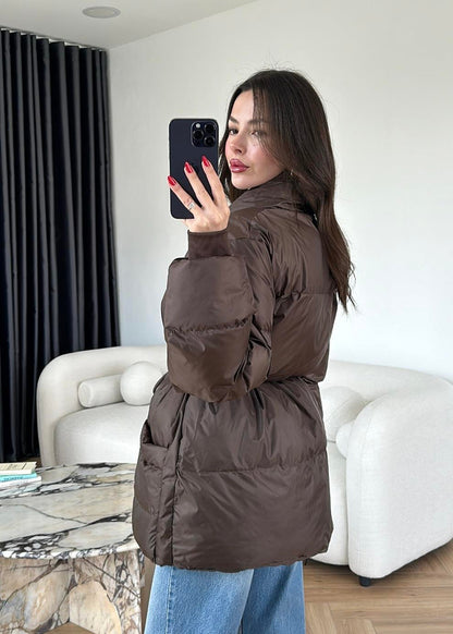 İp Bağlamalı Şişme Mont