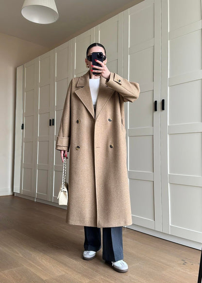 Kelebek Yakalı Kaban CAMEL