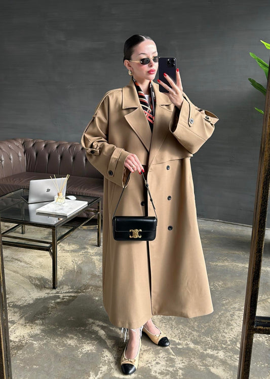 Gabardin Premium Trençkot VİZON