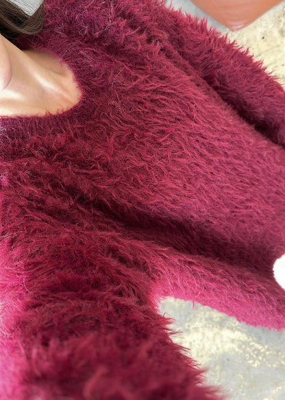 Uzun Tüylü Kazak KREM