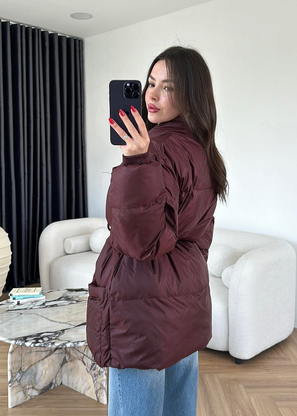 İp Bağlamalı Şişme Mont