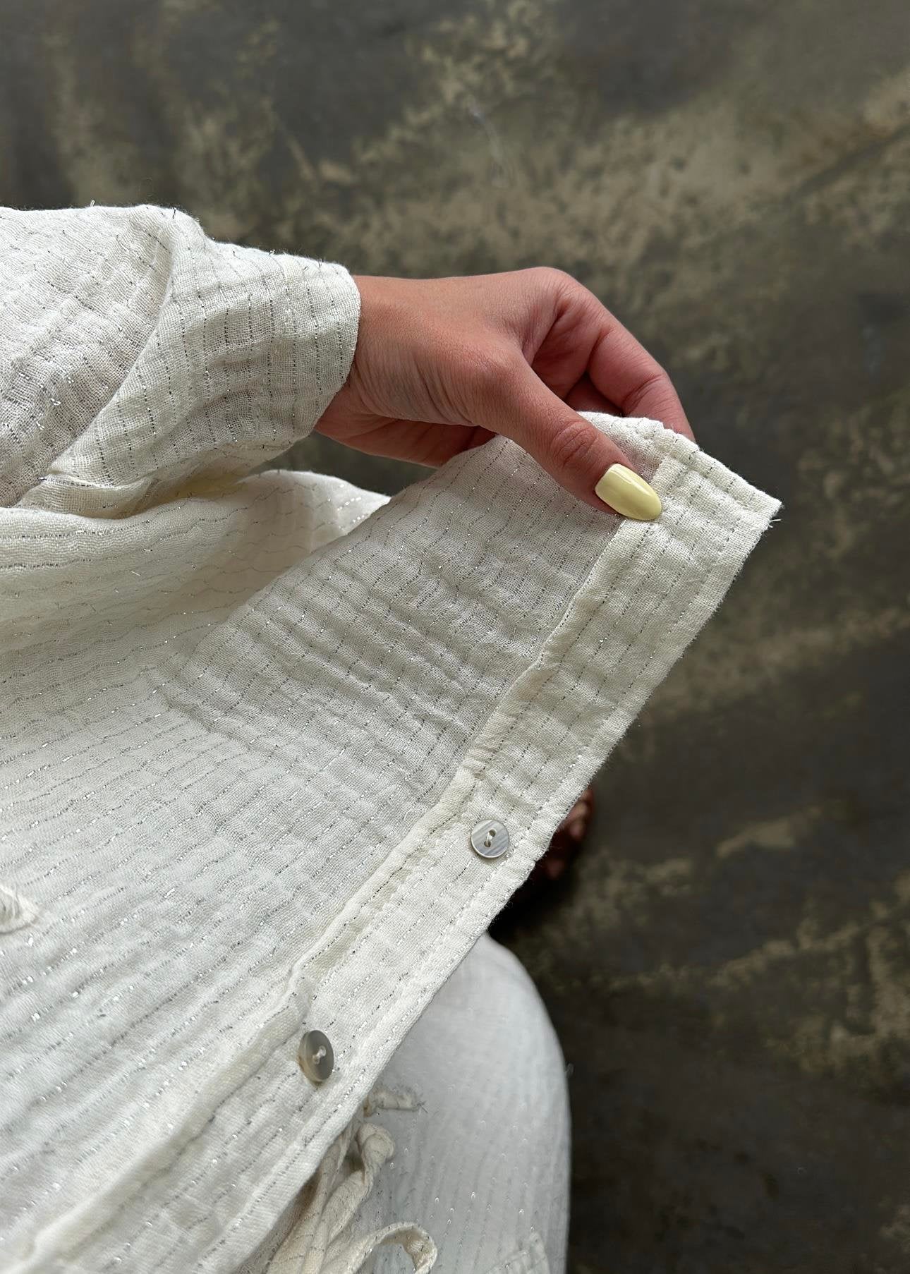 Simli Müslin Takım EKRU