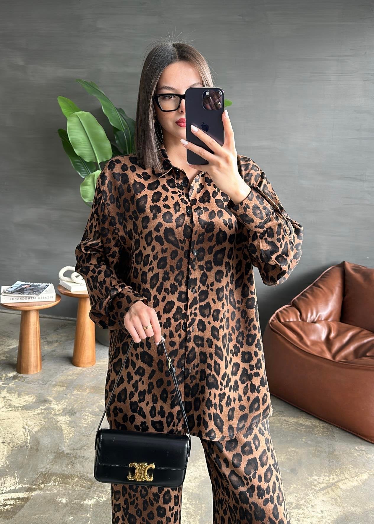 Leopar Premium Takım KAHVE