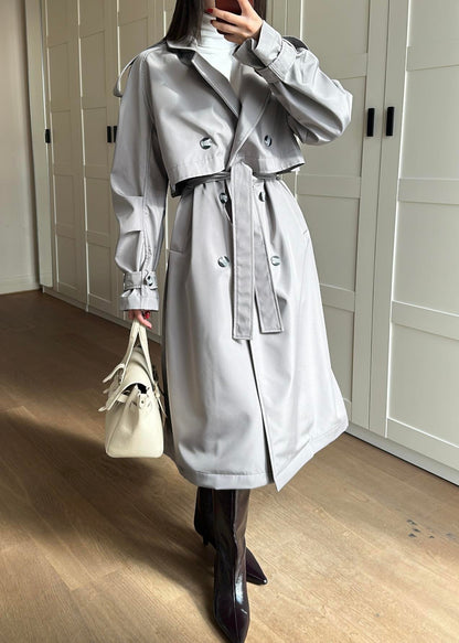 İSADORA Rüzgarlıklı Premium Trençkot GRİ