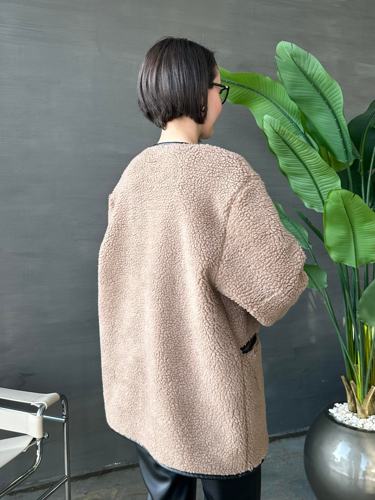 Aplikeli Kürklü Mont VİZON