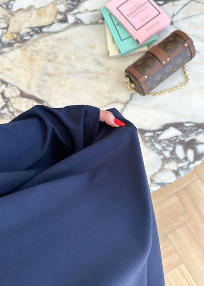 Modal Geniş Paçalı Takım Lacivert