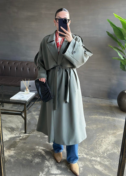 Gabardin Premium Trençkot HAKİ