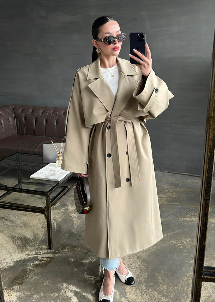 Gabardin Premium Trençkot BEJ