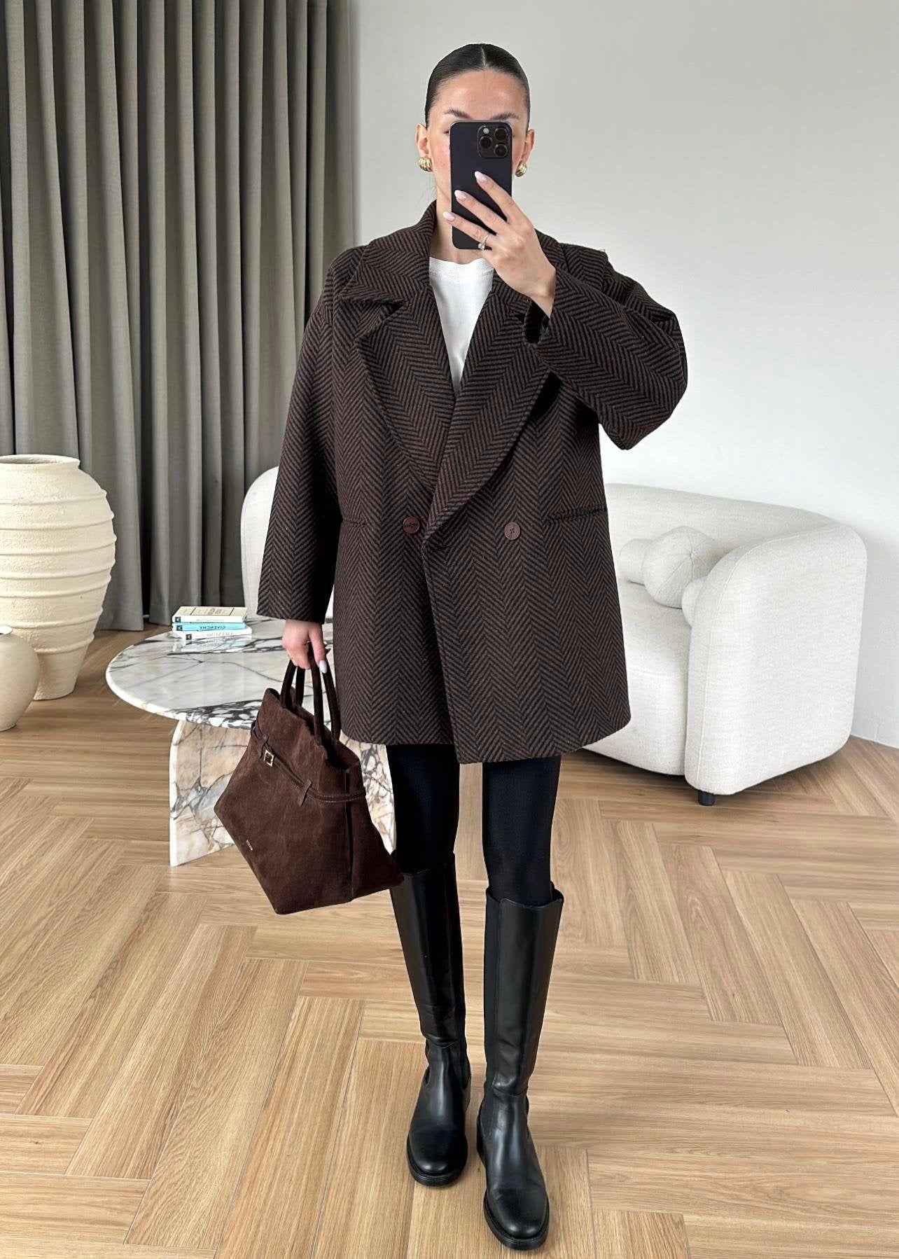 Balıksırtı Ara Boy Kaban ACI KAHVE