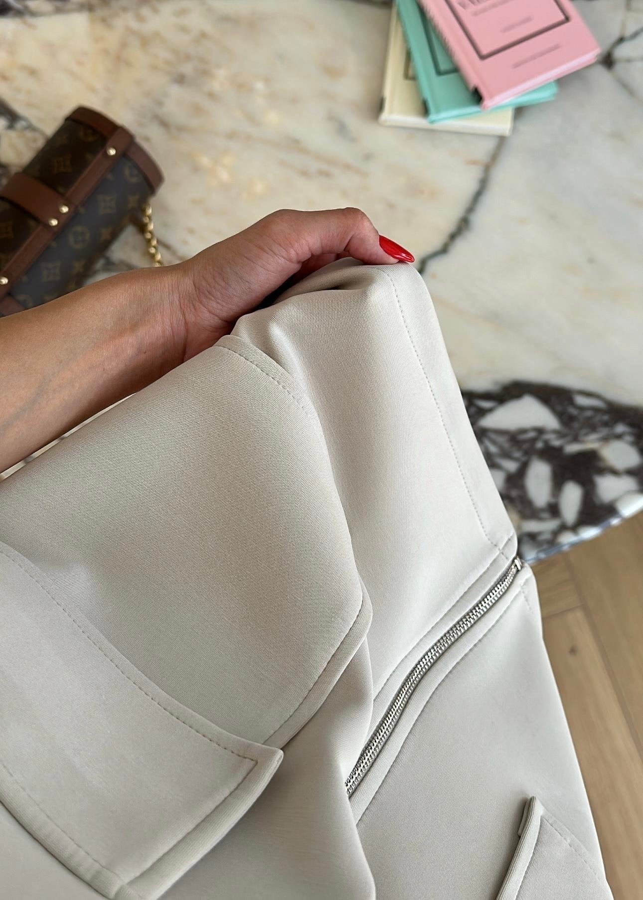 Yelekli Fermuarlı Modal Takım TAŞ