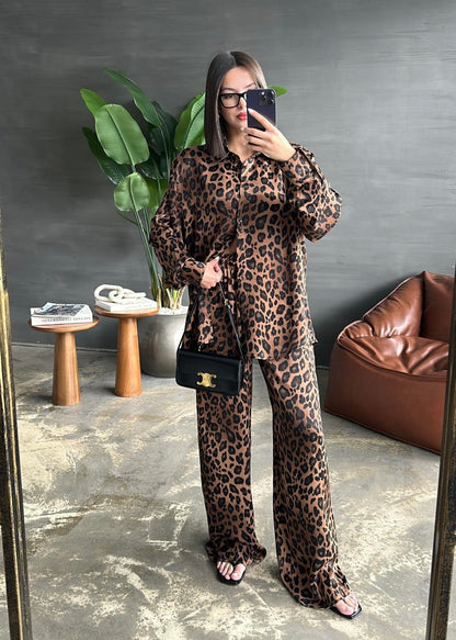 Leopar Premium Takım KAHVE